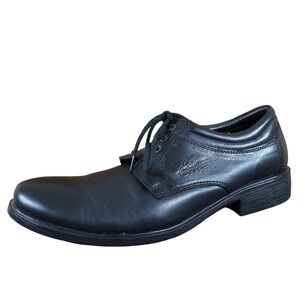 Allen Cooper Oxford Men Casual Shoe Sz 42 Professional Black Leather Lightweight